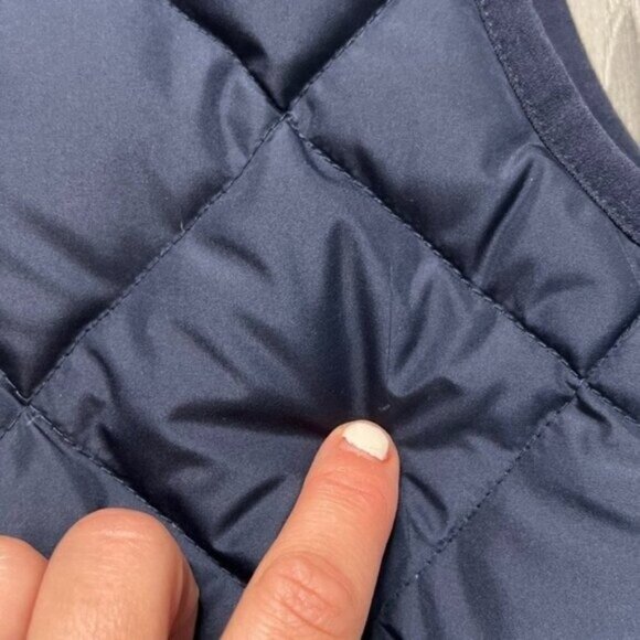 J. Crew Excursion Quilted Down Filled Puffer Vest Size XXS Navy Blue - Picture 9 of 11